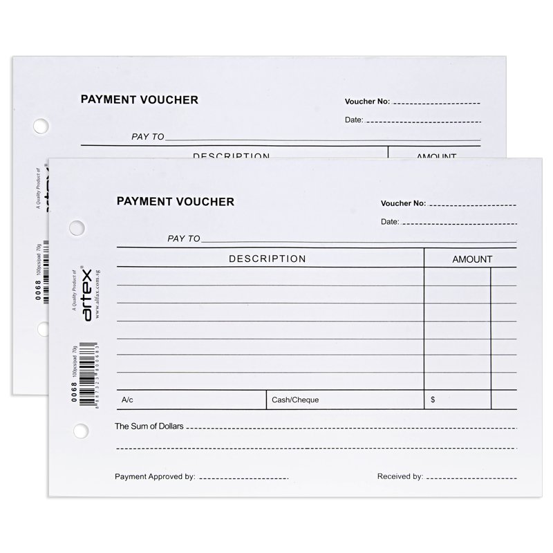Artex 0068 Payment Voucher 2 S