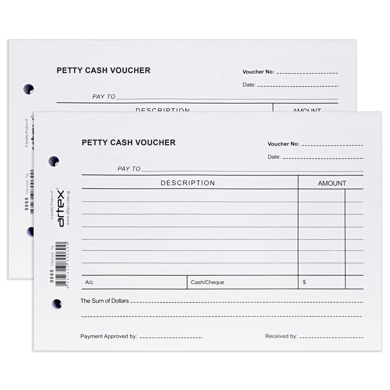 Artex 0069 Petty Cash Voucher 2 S