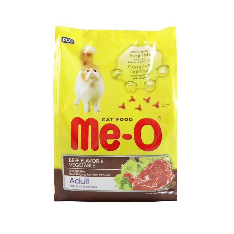 Me-O Dry Cat Food - Beef And Vegetables
