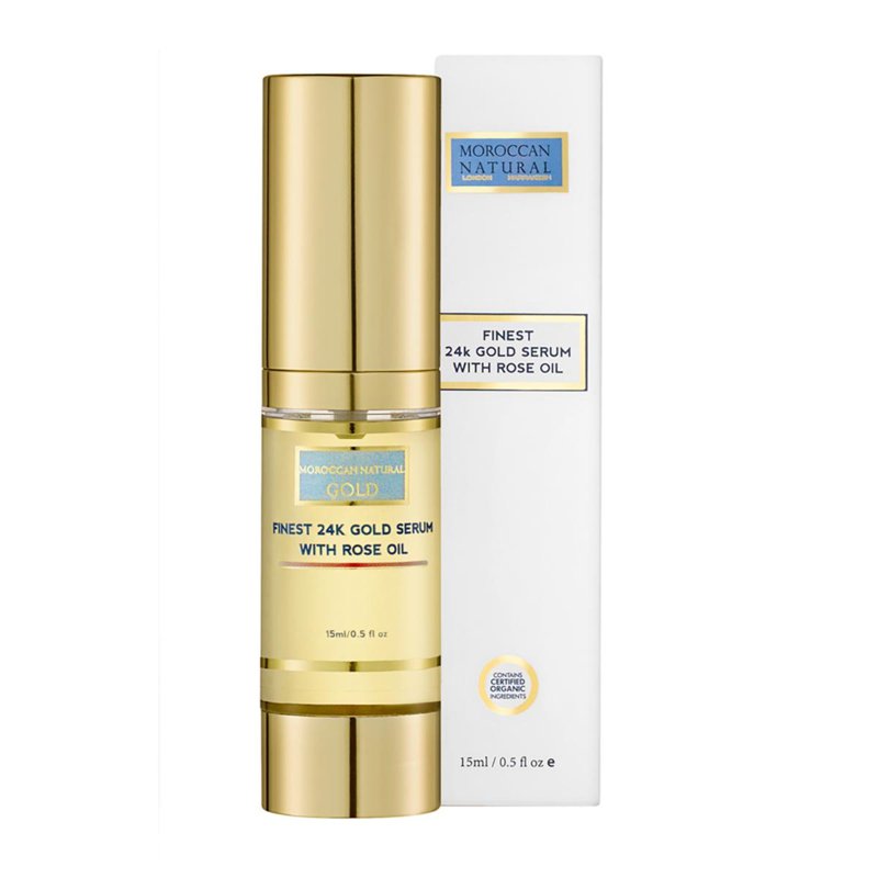 Moroccan Natural Finest 24K Gold Serum With Rose Oil