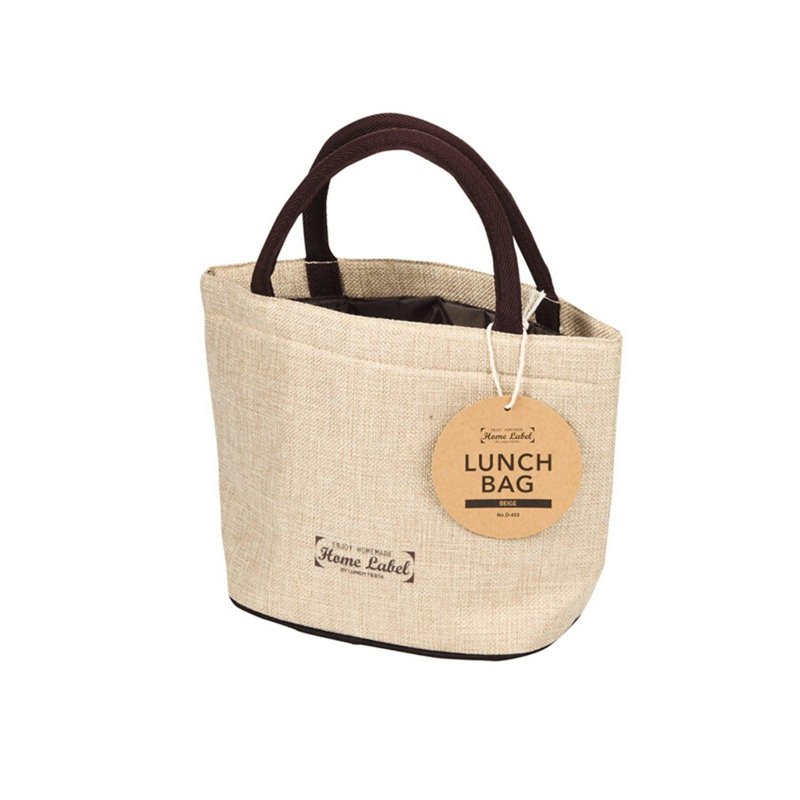 Kirei HOME LABEL [Beige Design] Japanese Style Lunch Bag