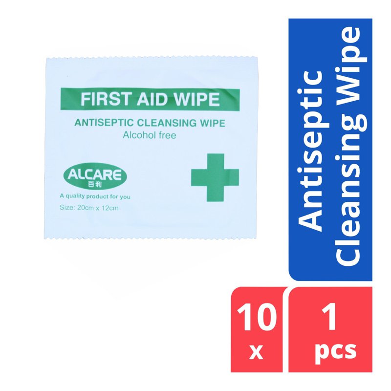 ALCARE First Aid Antiseptic Wipes 10 S