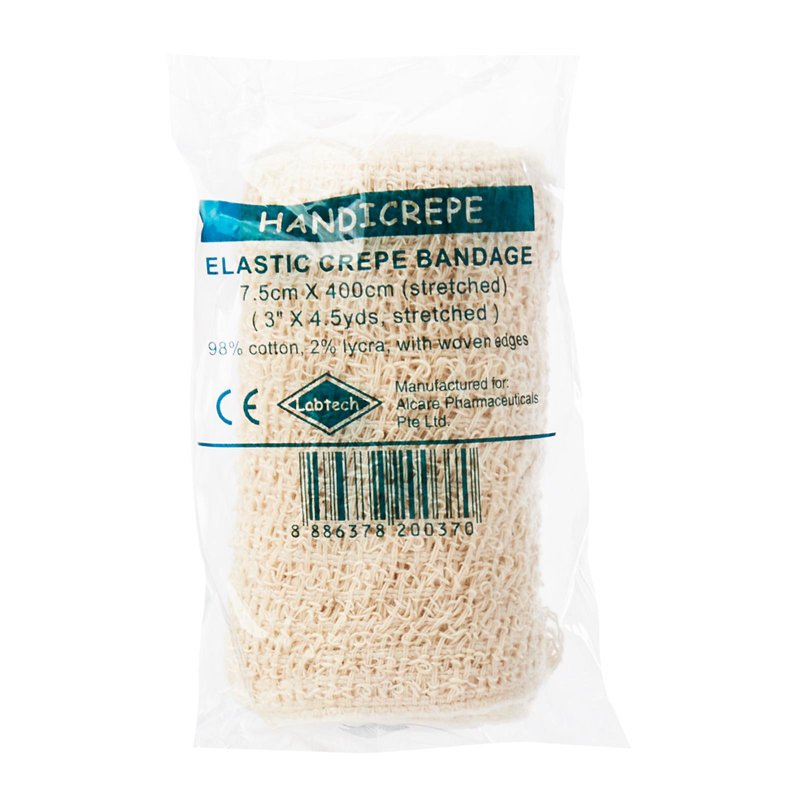 LABTECH Elastic Cotton Crepe Bandage 7.5cm x 4m 1 S