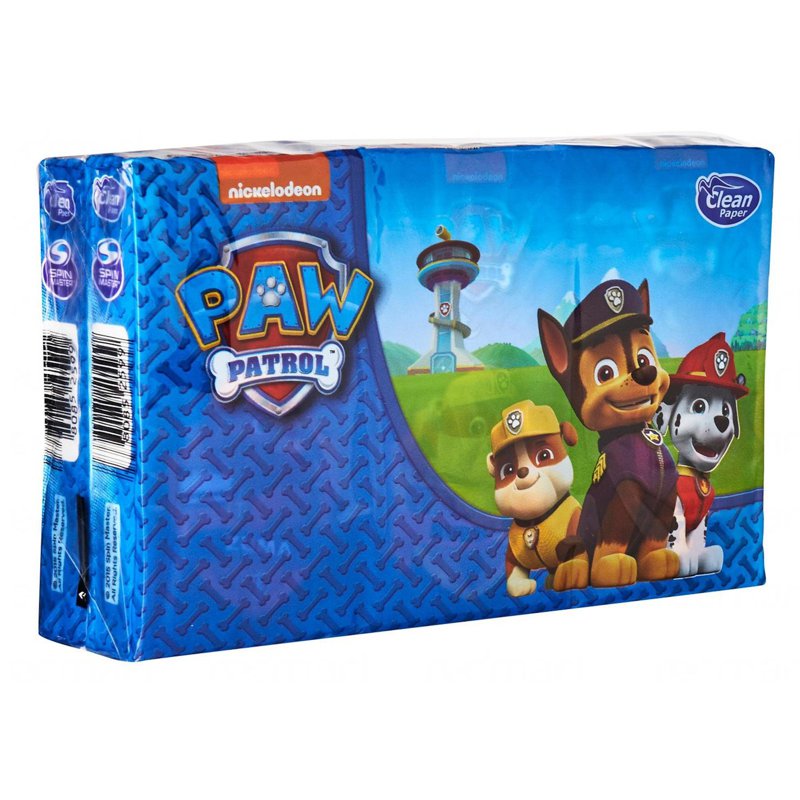 Paw Patrol Pocket Printed Tissue 4 Ply 6 S