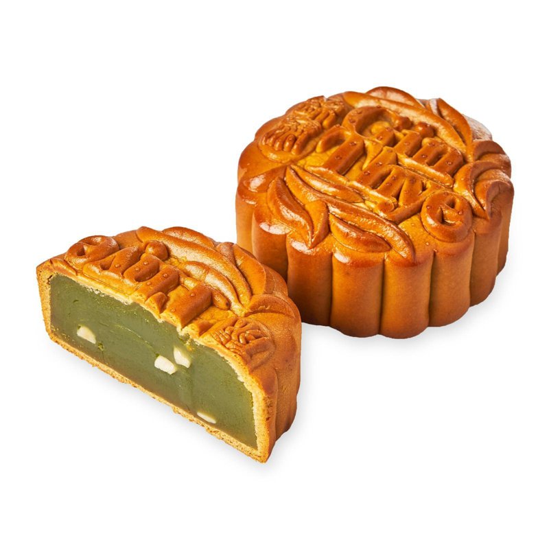 Gin Thye Traditional Baked Mooncake - Pandan Pure Lotus