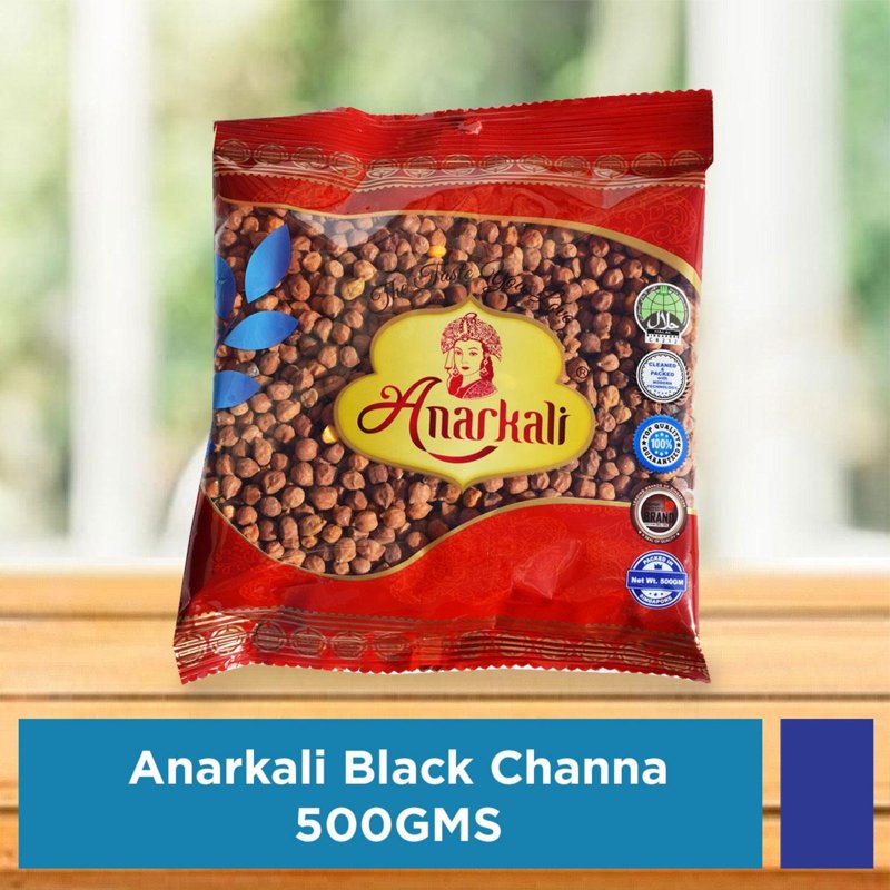 Anarkali Black Channa
