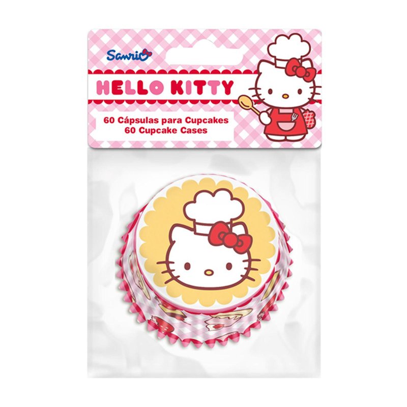 Sanrio Genuine Hello Kitty Baking Cupcake Cases 60 S