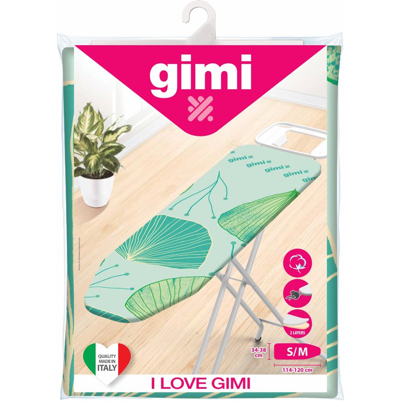 GIMI Iron Board Cover I Love GIMI (S M) Leaves