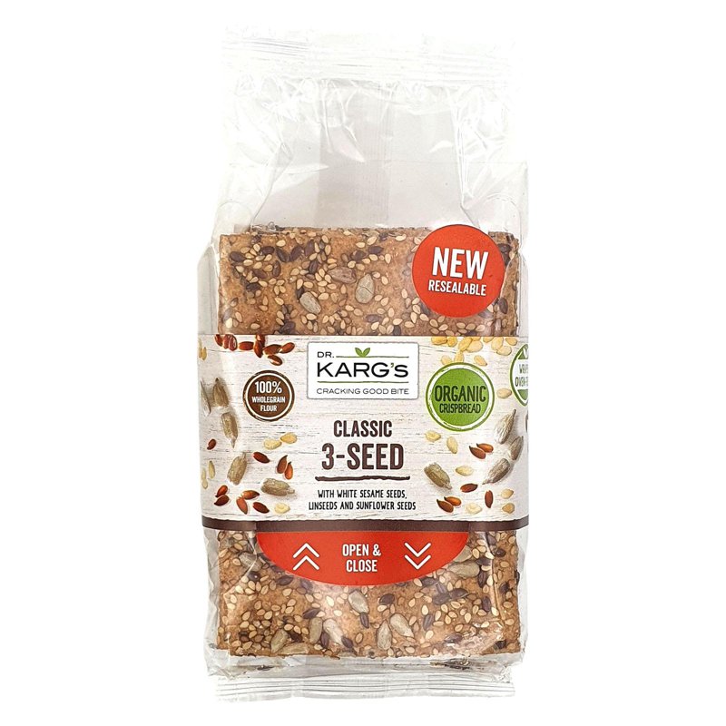 Dr Karg Organic Vegan Crispbread Classic 3 Seed
