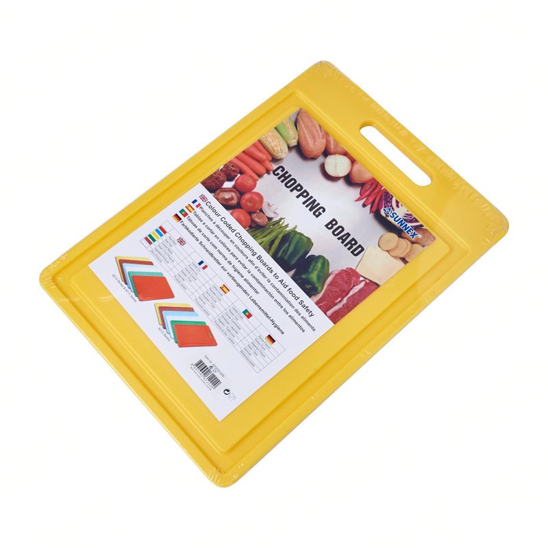 SUNNEX 6212 Series Polypropylene Chopping Board Yellow 1 S