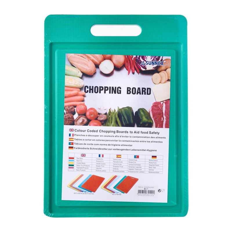 SUNNEX Green Polypropylene Chopping Board 1 S