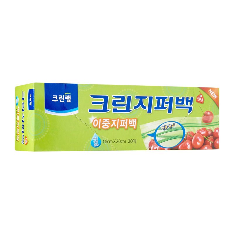 Cleanwrap Pe Clean Zipper Bag 18X20Cm 1 S