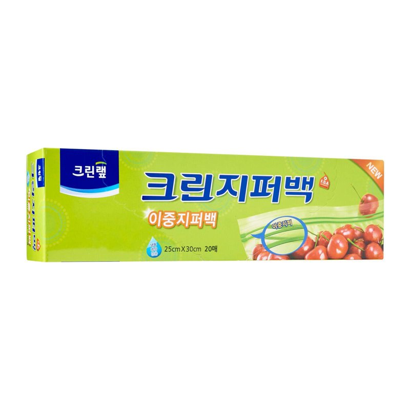 Cleanwrap Pe Clean Zipper Bag 25X30Cm 1 S