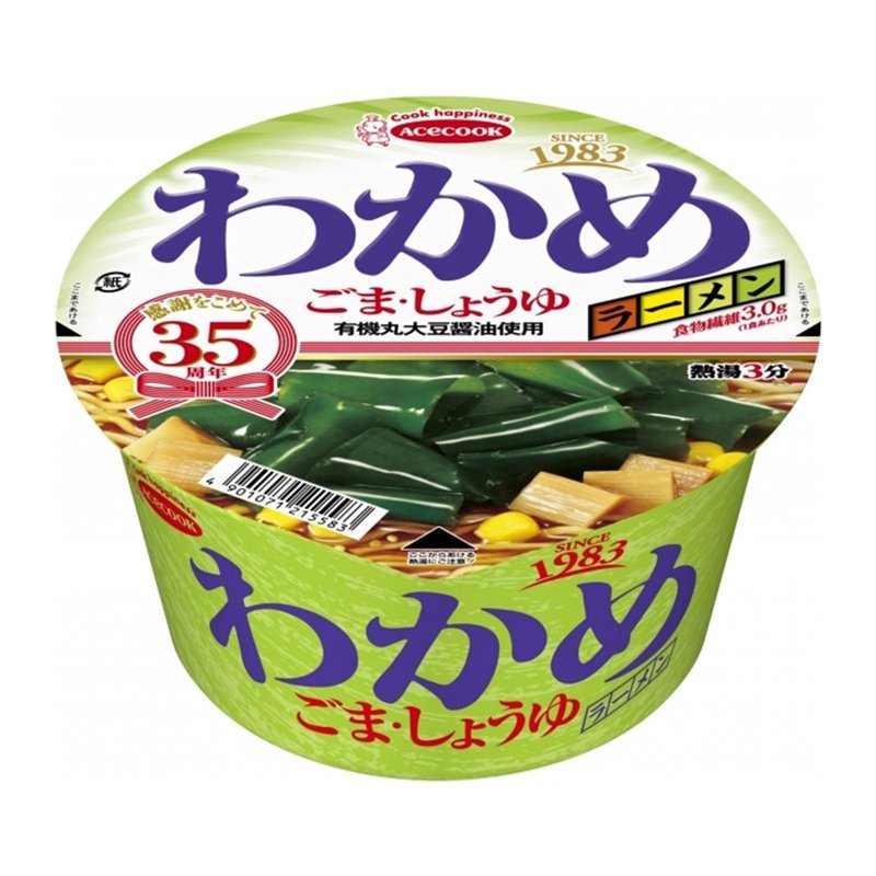 Ace Cook Instant Wakame Ramen Noodles With Sesame With Shoyu