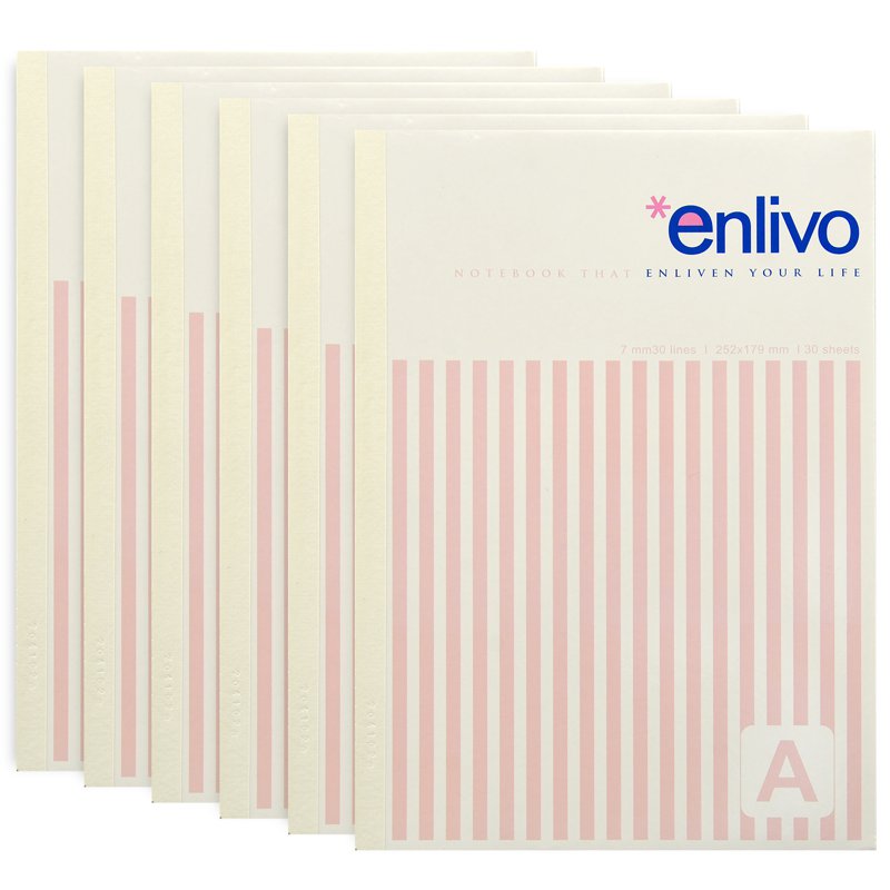 Enlivo PD0573541 Note Book - Pink 6 S