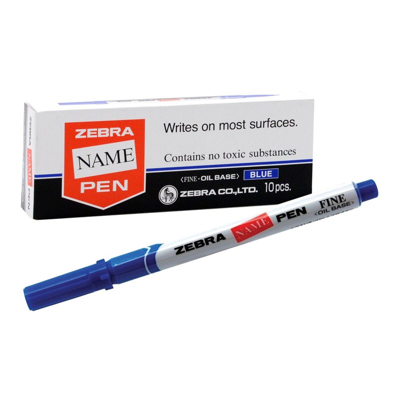 Zebra Name Pen Fine - Blue 10 S