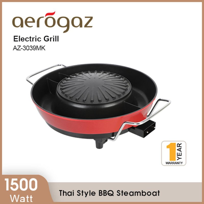 Aerogaz AZ-3039MK Electric Grill Thai Style Bbq Steamboat