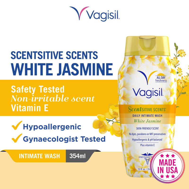 Vagisil Scentsitive Scents Intimate Wash White Jasmine 354 ML