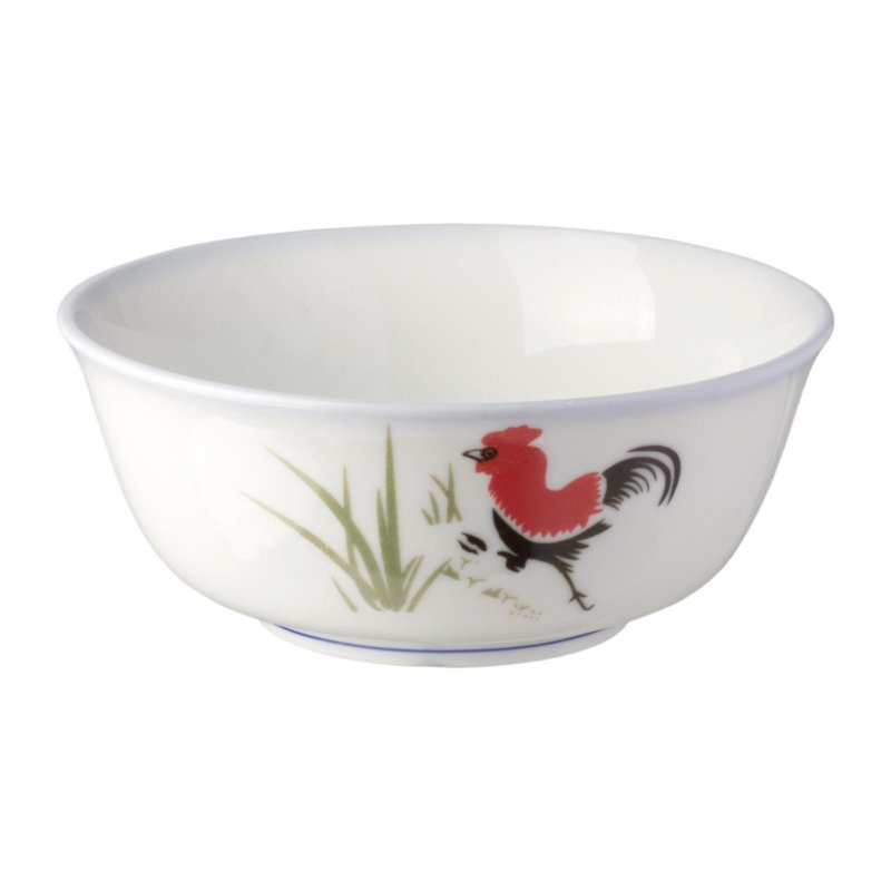 Ciya Rooster 6 Inch Porcelain Steep Bowl 3 S