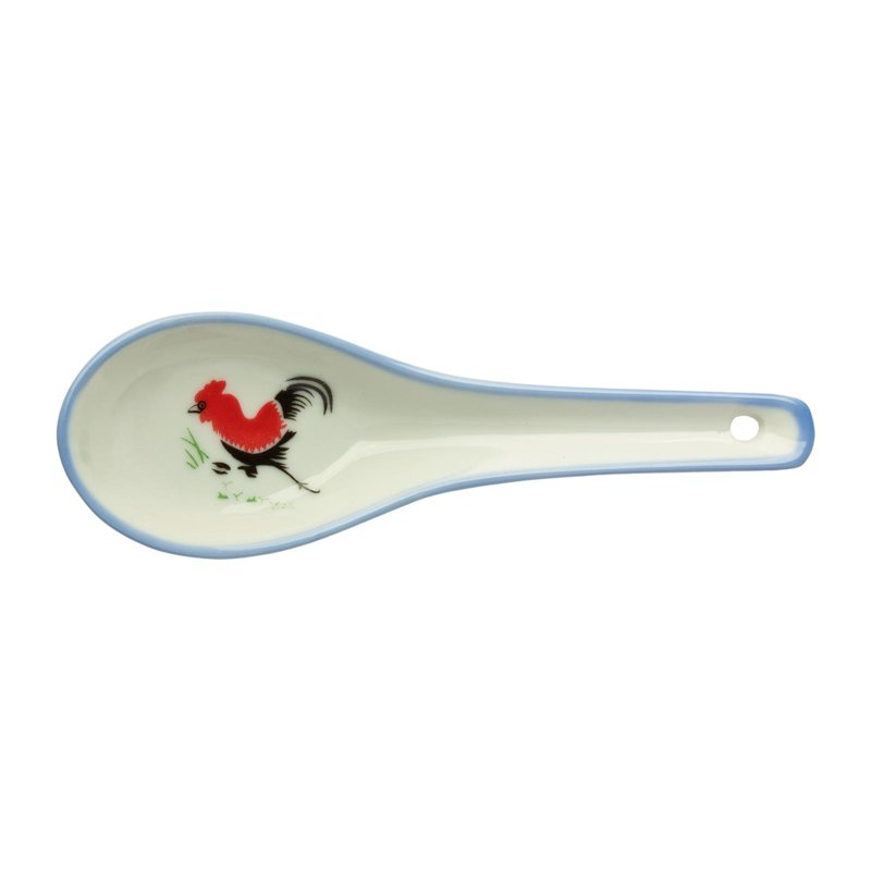 Ciya Rooster 5.75 Inch Porcelain Spoon (B) 10 S