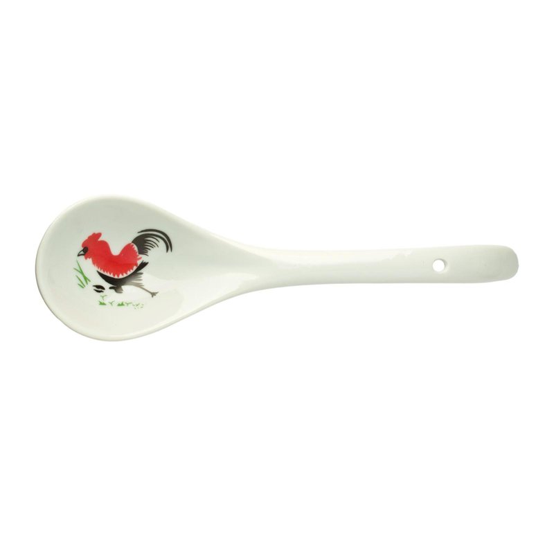 Ciya Rooster 9 Inch Porcelain Ladle 2 S