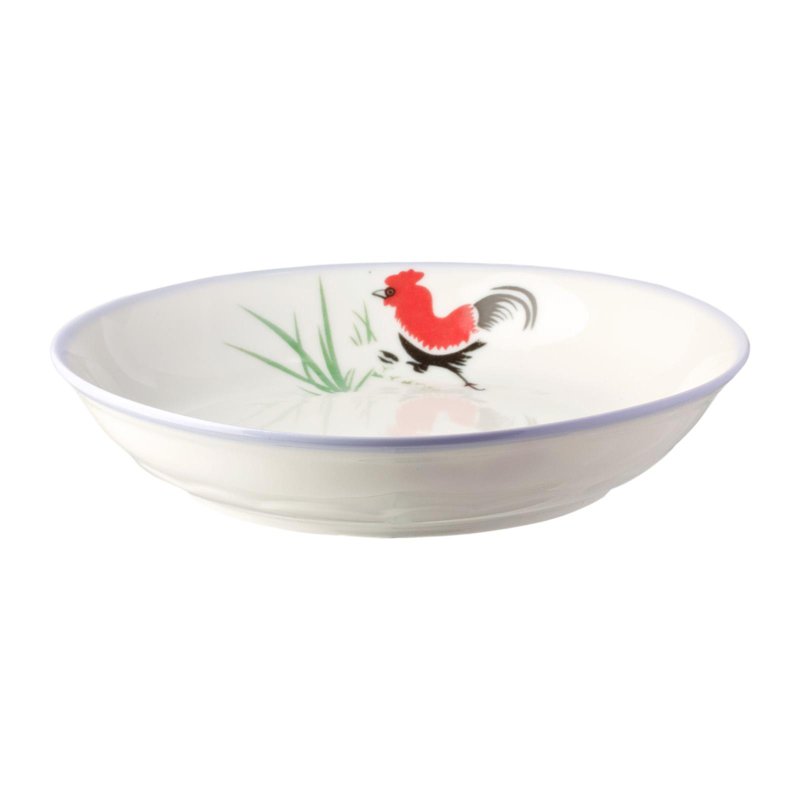 Ciya Rooster 7 Inch Porcelain Coup Dish 3 S