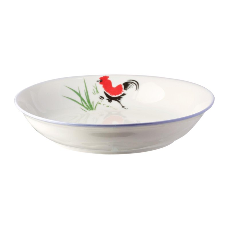 Ciya Rooster 8 Inch Porcelain Coup Dish 3 S
