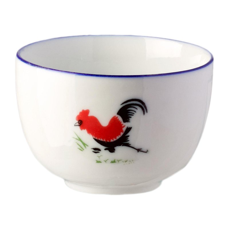Ciya Rooster 4 Oz Porcelain Tea Cup 6 S
