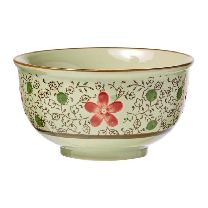 Ciya Red Blossom 6 Inch Porcelain Bowl 1 S