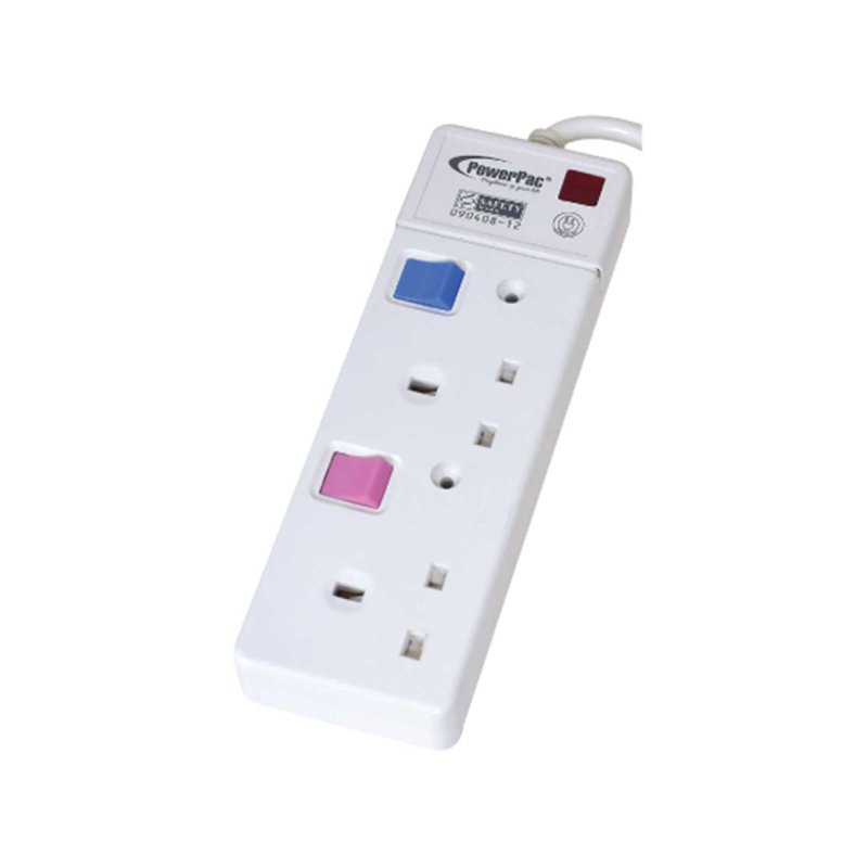 PowerPac 2Way Extension Cord 2Meter (PP3882-2) 1 S