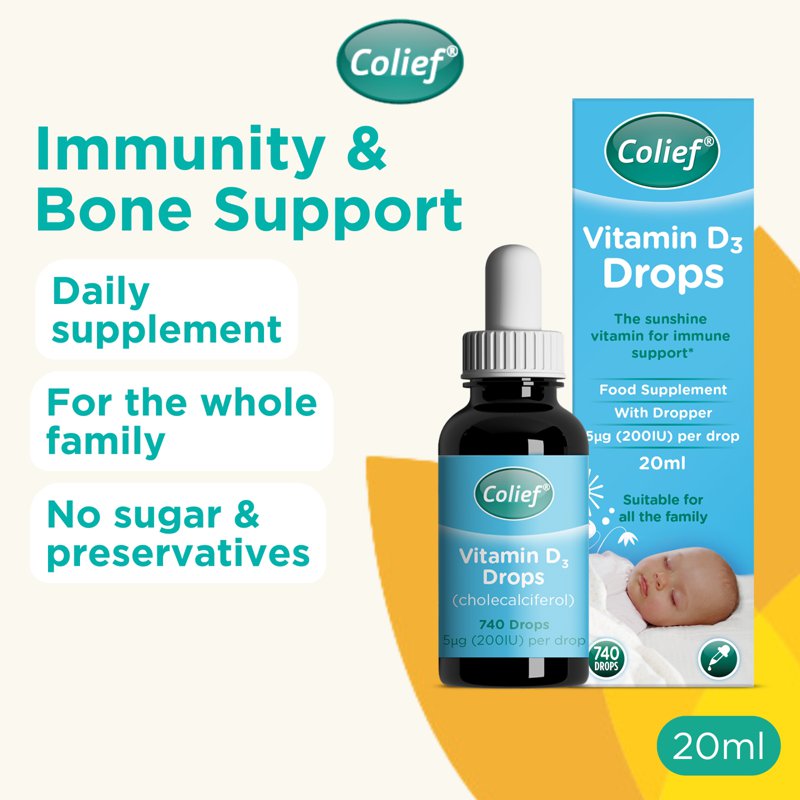 Colief Vitamin D3 Drops 200IU 20 ML