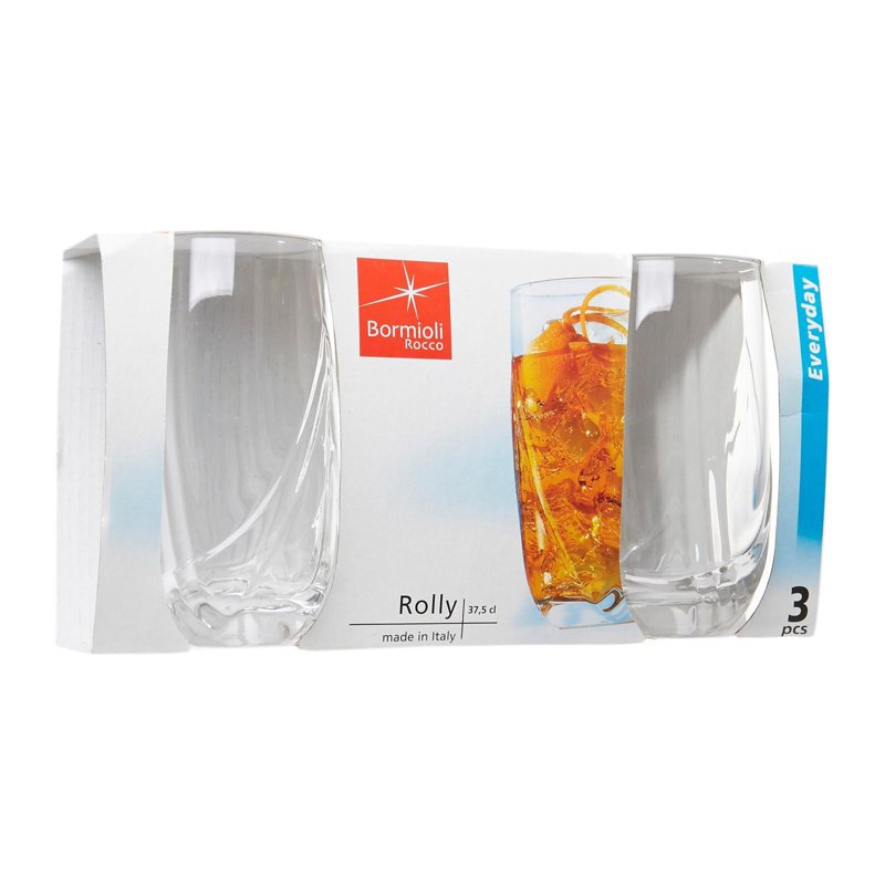 Bormioli Rocco Rolly Hi Ball Glass 37.5Cl 3 S