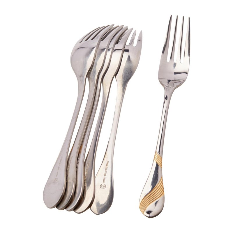 Nihon Cutlery Stainless Steel Dessert Fork L19 W2.5Cm 6 S