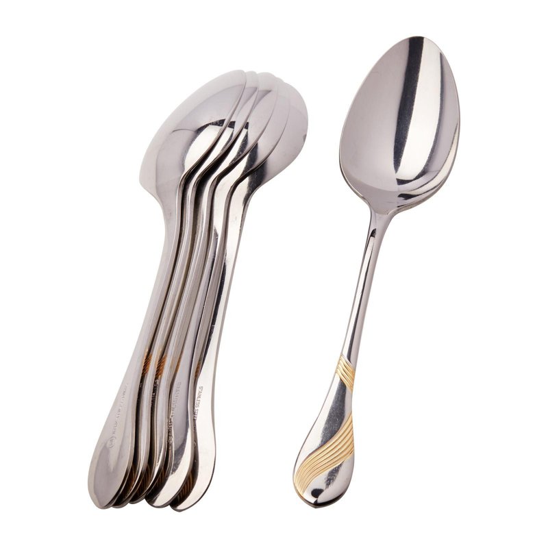 Nihon Cutlery Stainless Steel Dessert Spoon L19.5 W4.2Cm 6 S