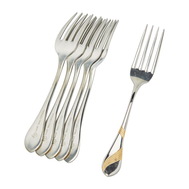 Nihon Cutlery Stainless Steel Tea Fork L14 W2.2Cm 6 S