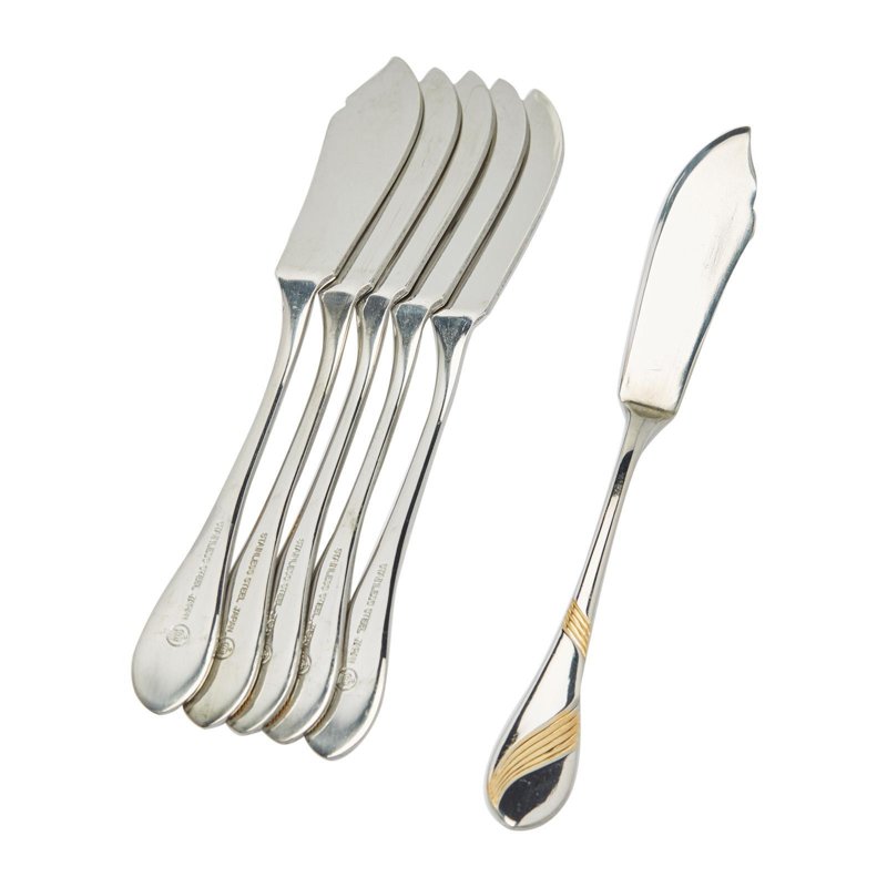 Nihon Cutlery Stainless Steel Butter Knife L14.5 W1.8Cm 6 S