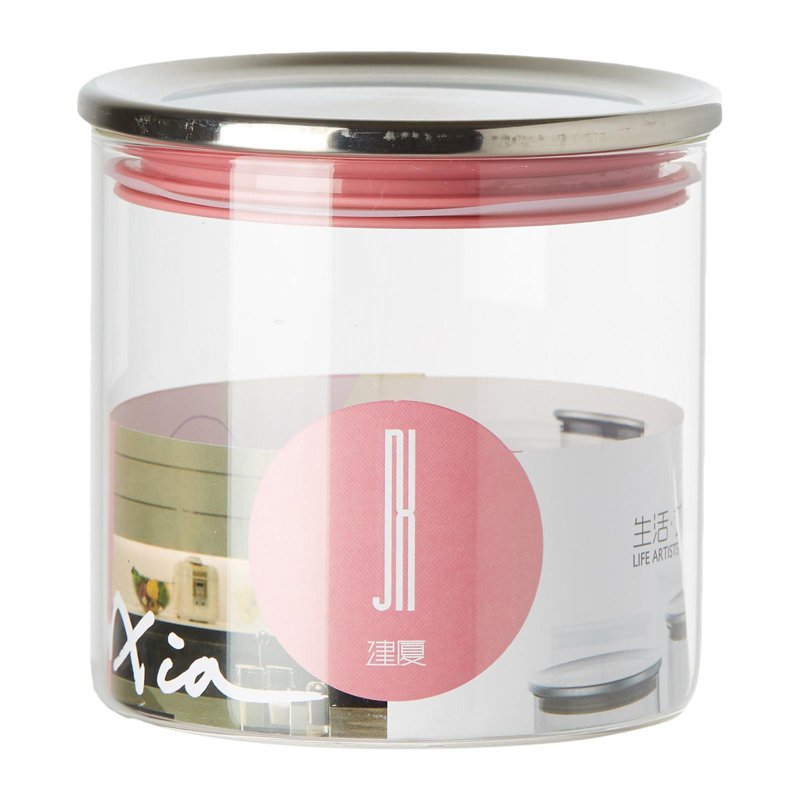 JX Glass Jar with Stainless Steel Cover
