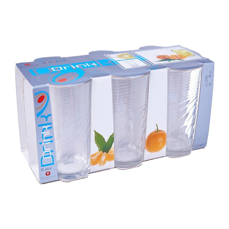 Borgonovo Pigalle High Ball Glass 25Cl 6 S