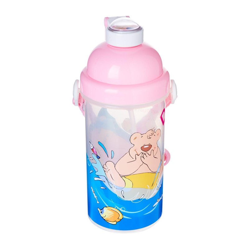 Double Bear Water Bottle (Pink) 500Cc 1 S