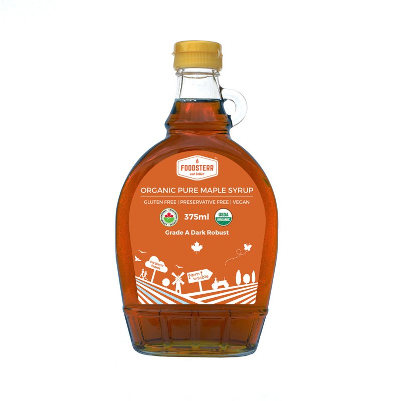 Foodsterr Organic Dark Robust Maple Syrup