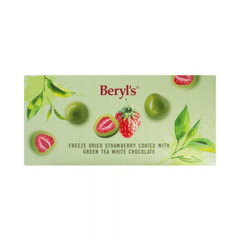 Beryl'S Freeze Dried Straw Coated With Green T White Choc