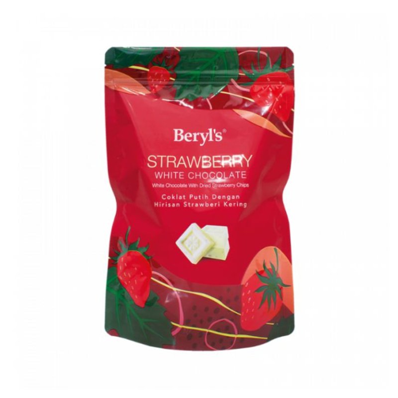 Beryl'S White Chocolate With Dried Strawberry Chips