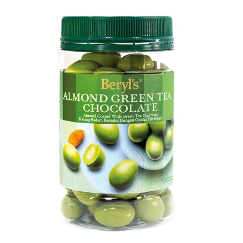 Beryl'S Jar Almond Coated With Green Tea Chocolate