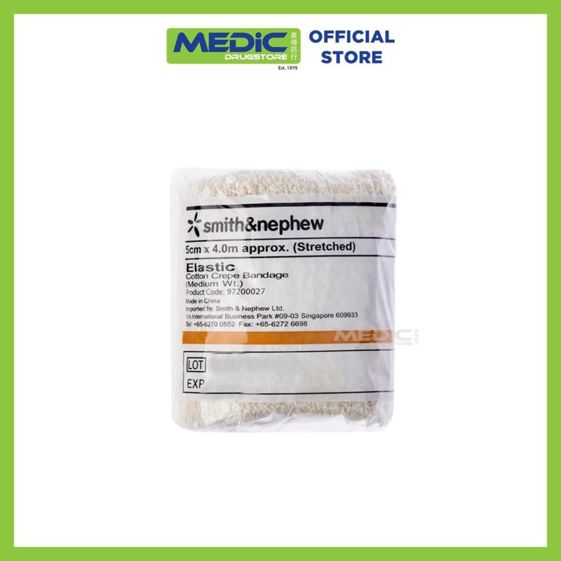 SMITH & NEPHEW Elastic Cotton Crepe Bandage MDS WT 5Cm x 4.0M 1 S