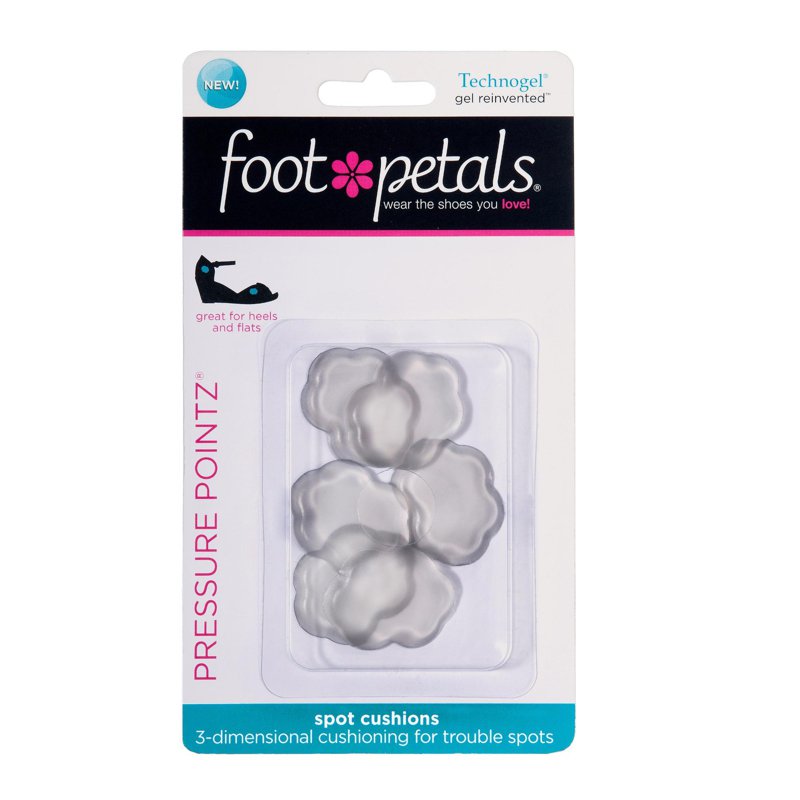 Foot Petals Spot Dot Gel Cushions 6 pcs - Clear 2 S