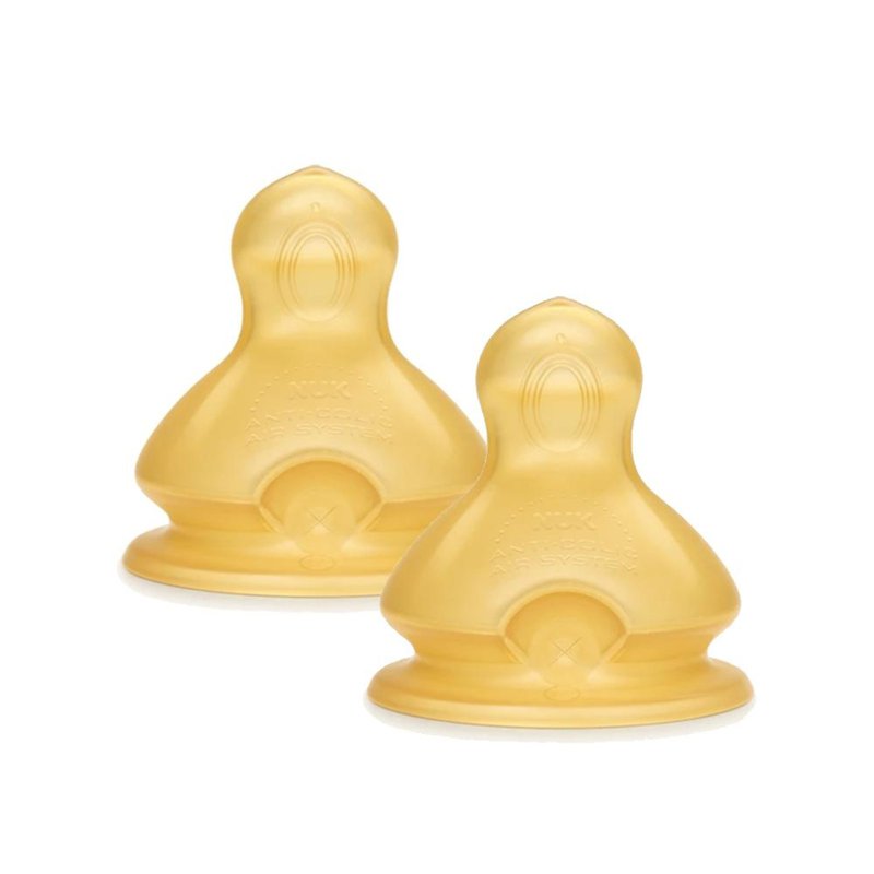 NUK Latex Premium Choice Wide Neck Teat 6mths+ (L) 2 S