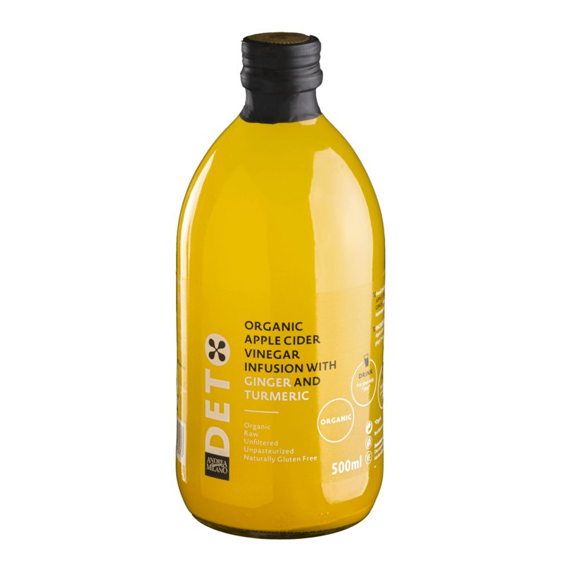 Detox (Milano) Organic Acv With Mother - Ginger & Turmeric