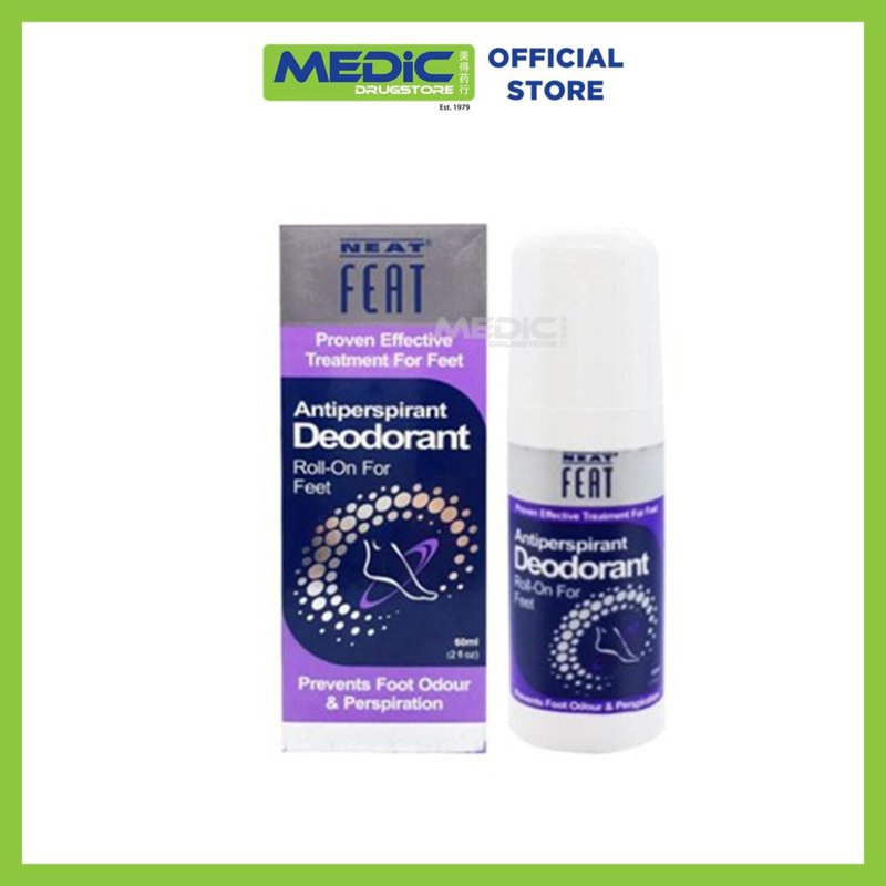 Neat Feat Roll On Foot Deodorant - By Medic Drugstore