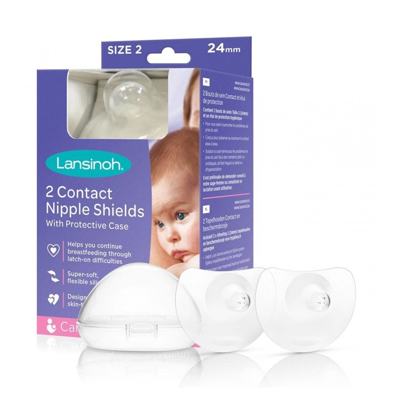 Lansinoh Contact Nipple Shield with Case 24 MM