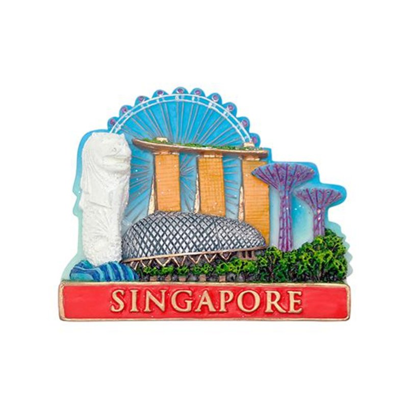 Ace 3D Fridge Magnet - Merlion Mbs Esplanade